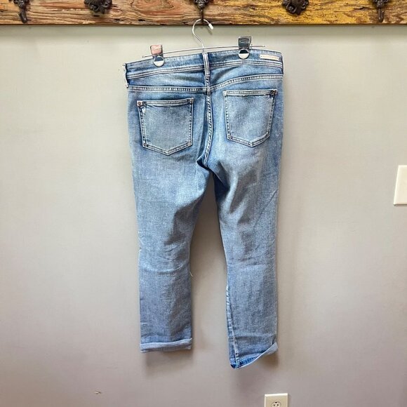 Pilcro and the Letterpress Side Stripe Slim Boyfriend Jeans- Size 28 - Picture 5 of 5